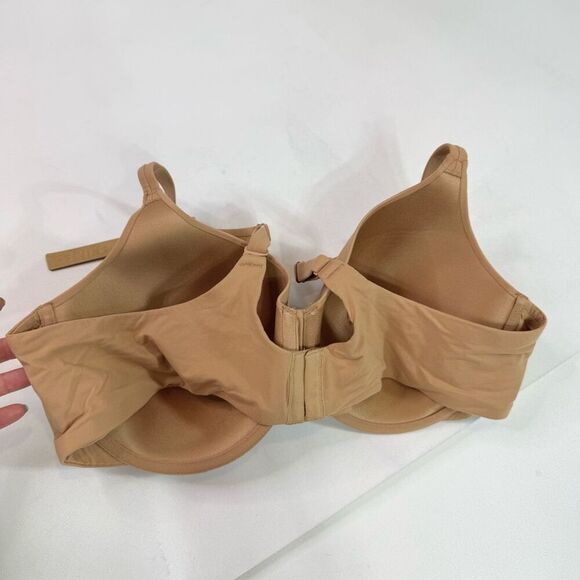SKIMS Tee Shirt Demi Bra Womens 44C Ochre Nude Adjustable New - Picture 5 of 8